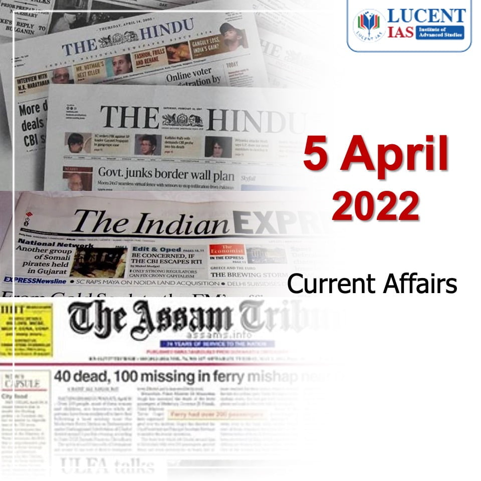 Assam Tribune Compilation 5 April 2022