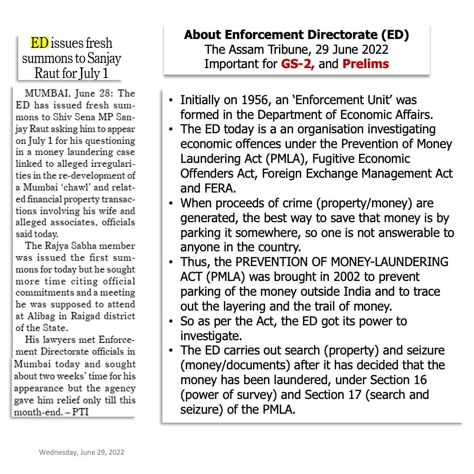Download: Today's Current Affairs Compilation | Lucent IAS: The Best APSC Coaching Institute in Assam 3 The Assam Tribune Analysis_Lucent IAS_The Best APSC Coaching Institute_29_June_2022