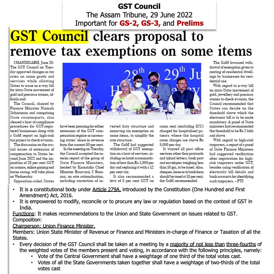 Download: Today's Current Affairs Compilation | Lucent IAS: The Best APSC Coaching Institute in Assam 4 The Assam Tribune Analysis_Lucent IAS_The Best APSC Coaching Institute_29_June_2022