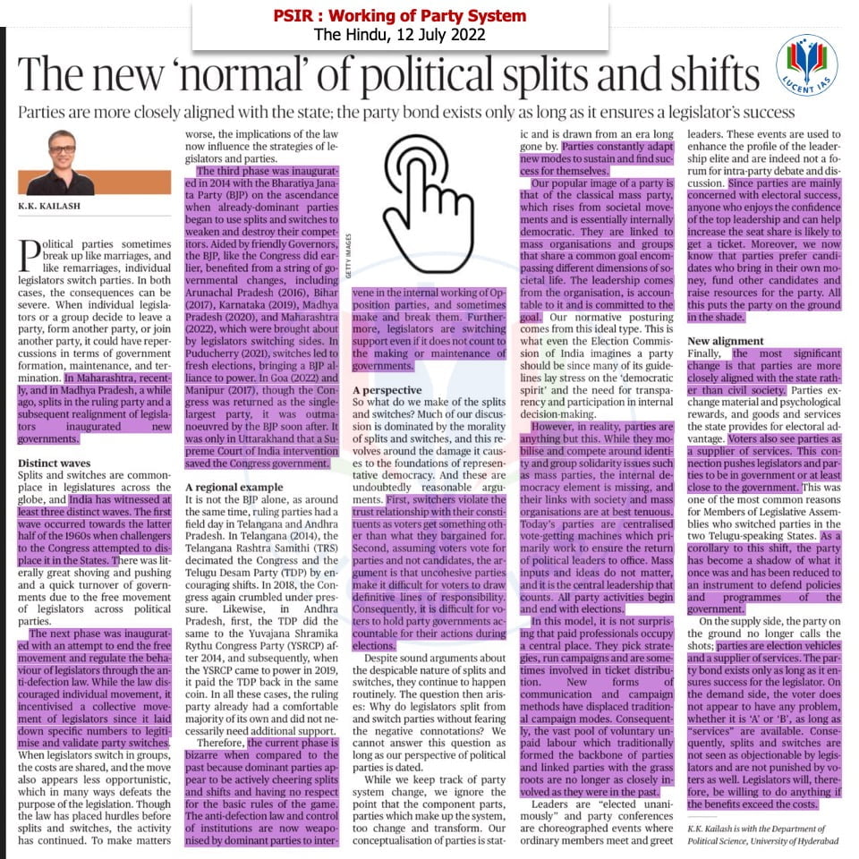 Download: Today's Current Affairs Compilation | Lucent IAS: The Best APSC Coaching Institute in Assam 13 The Hindu Analysis_Lucent IAS_The Best APSC Coaching Institute__12 July_2022