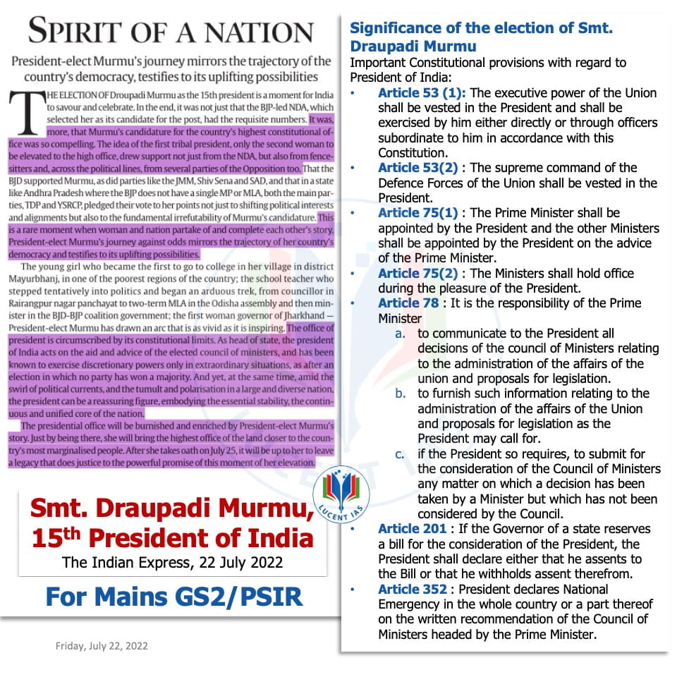 Download: Today's Current Affairs Compilation | Lucent IAS: The Best APSC Coaching Institute in Assam 13 The Indian Express Analysis_Lucent IAS_The Best APSC Coaching Institute__22 July_2022