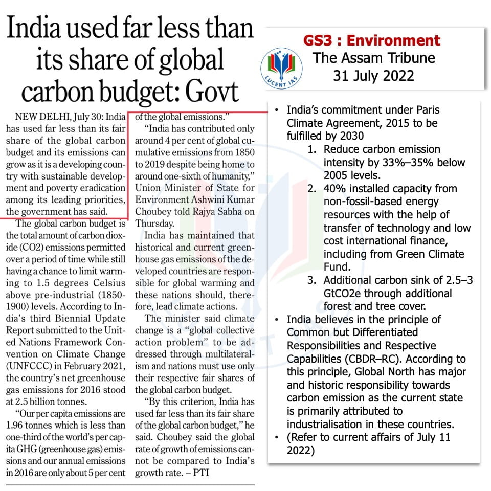 The Assam Tribune Analysis_Lucent IAS_The Best APSC Coaching in Guwahati_31 July_2022