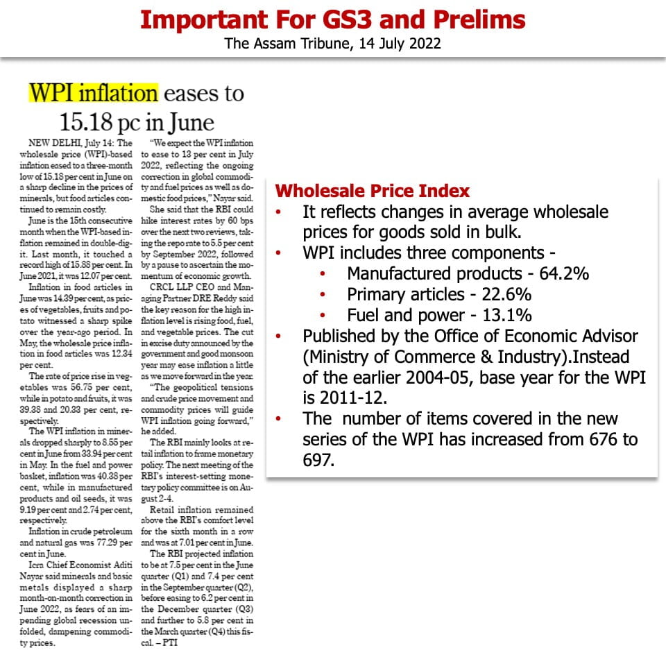 Download: Today's Current Affairs Compilation | Lucent IAS: The Best APSC Coaching Institute in Assam 14 The Assam Tribune Analysis_Lucent IAS_The Best APSC Coaching Institute_15 July_2022