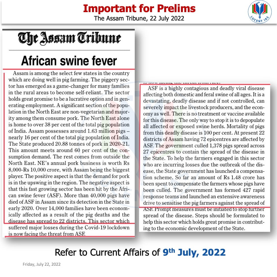 The Assam Tribune Analysis_Lucent IAS_The Best APSC Coaching Institute_22 July_2022
