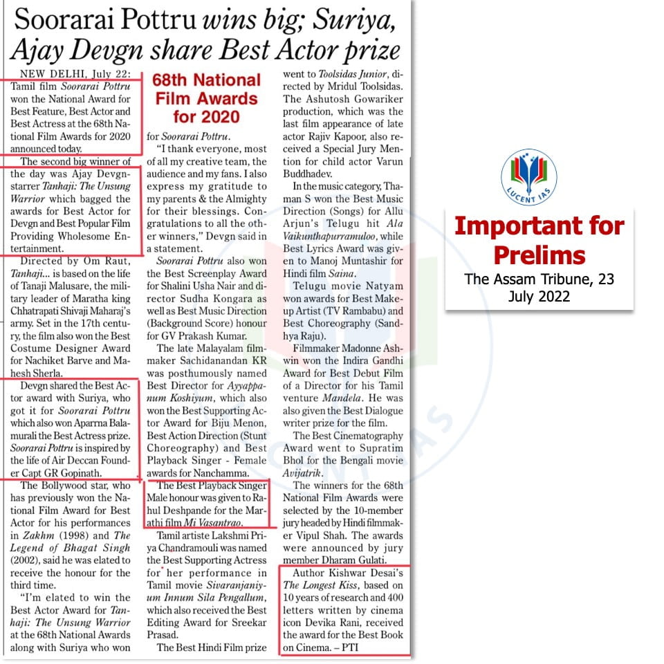 Download: Today's Current Affairs Compilation | Lucent IAS: The Best APSC Coaching Institute in Assam 2 The Assam Tribune Analysis_Lucent IAS_The Best APSC Coaching Institute_23 July_2022