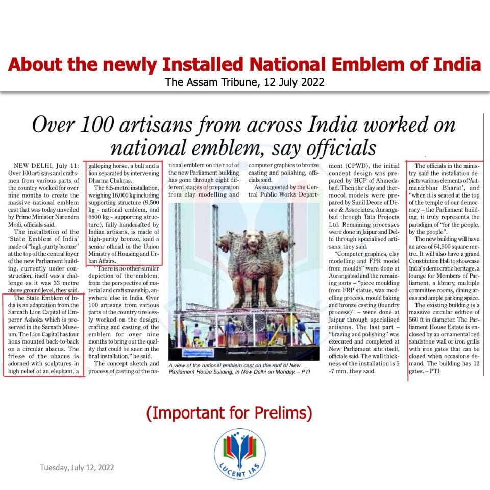 Download: Today's Current Affairs Compilation | Lucent IAS: The Best APSC Coaching Institute in Assam 3 The Assam Tribune Analysis_Lucent IAS_The Best APSC Coaching Institute_12 July_2022