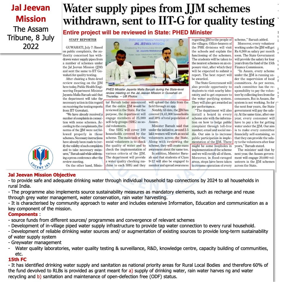 Download: Today's Current Affairs | Lucent IAS: The Best APSC Coaching Institute in Assam 3 The Assam Tribune Analysis_Lucent IAS_The Best APSC Coaching Institute_8 July_2022