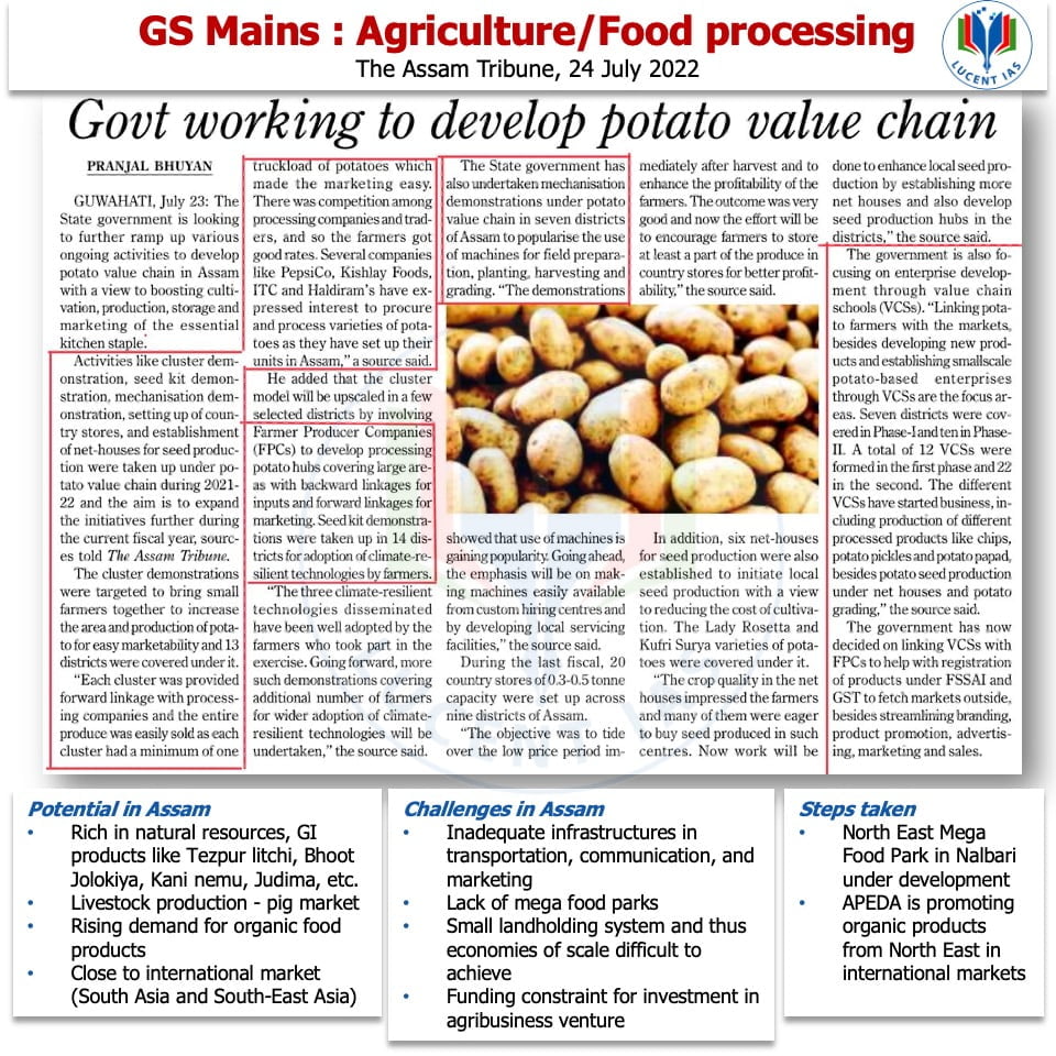 The Assam Tribune Analysis_Lucent IAS_The Best APSC Coaching Institute_24 July_2022