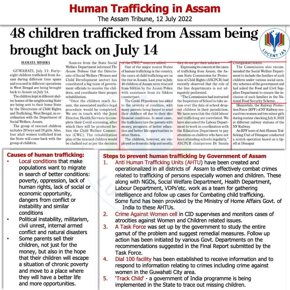 Download: Today's Current Affairs Compilation | Lucent IAS: The Best APSC Coaching Institute in Assam 4 The Assam Tribune Analysis_Lucent IAS_The Best APSC Coaching Institute_12 July_2022