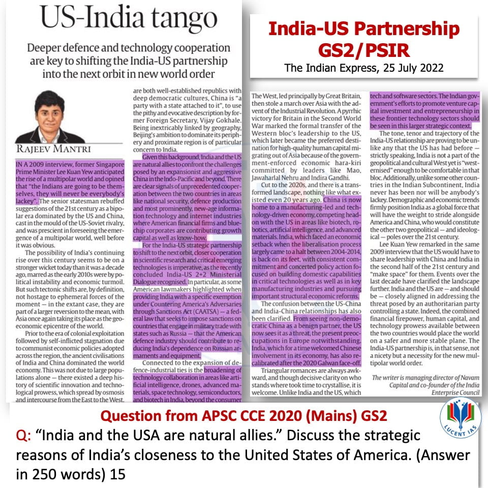 Download: Today's Assam Tribune Analysis & Current Affairs by Lucent IAS: A leading Institute for APSC Coaching in Guwahati 5 The Indian Express Analysis_Lucent IAS_The Best APSC Coaching Institute__25 July_2022