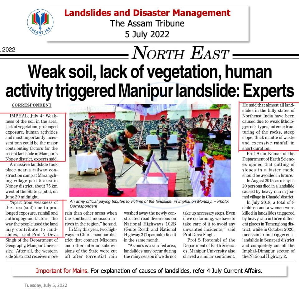 Download: Today's Current Affairs Compilation | Lucent IAS: The Best APSC Coaching Institute in Assam 5 The Assam Tribune Analysis_Lucent IAS_The Best APSC Coaching Institute_5 July_2022