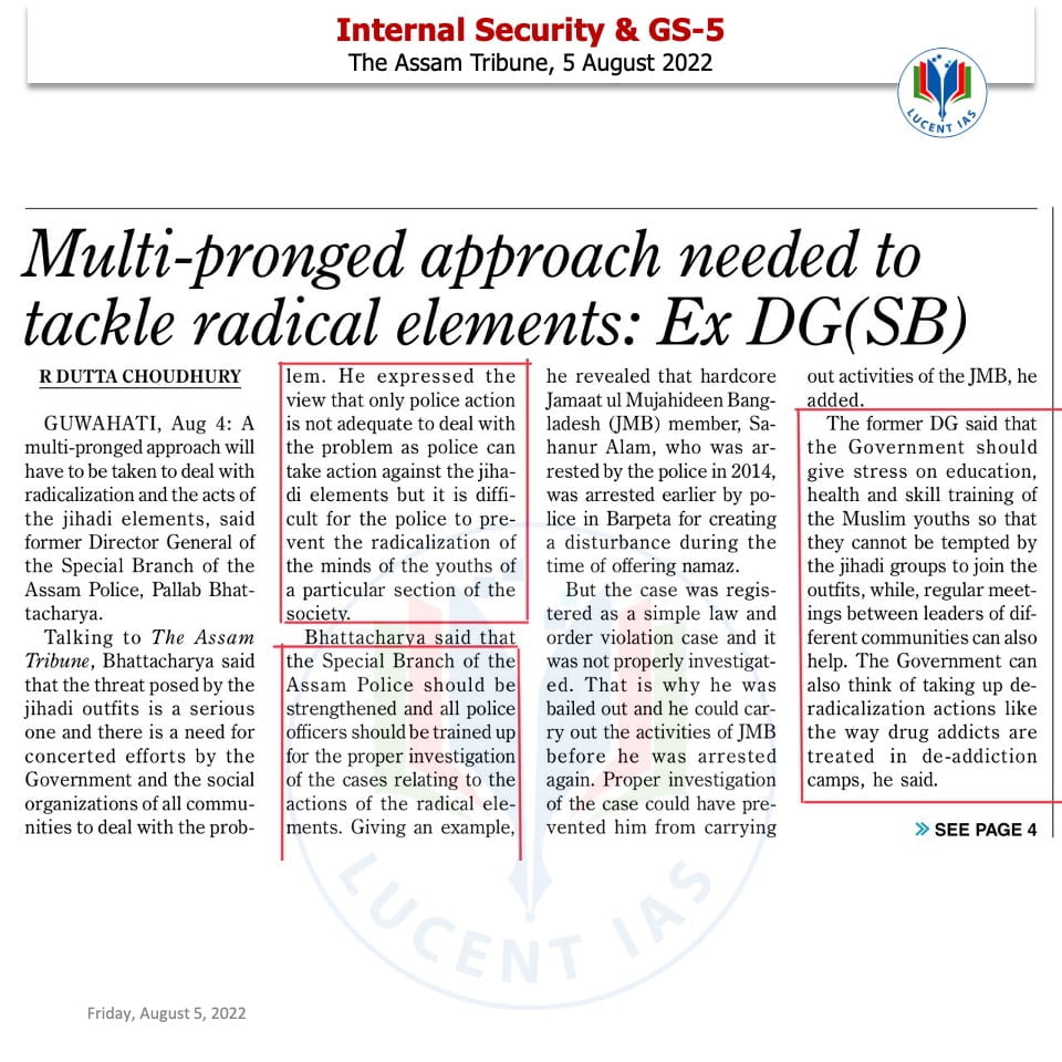 Download: Today's Assam Tribune Analysis & Current Affairs | Lucent IAS: Best APSC Coaching in Guwahati 2 The Assam Tribune Analysis_Lucent IAS_The Best APSC Coaching in Guwahati_5 August_2022