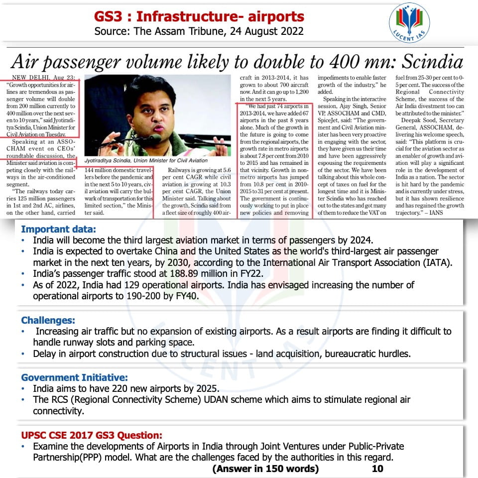 Download: APSC Current Affairs | Lucent IAS: The Best APSC CCE Coaching Centre 3 APSC Current Affairs_Assam Tribune_Lucent IAS_The Best APSC CCE Coaching Centre_24 August_2022