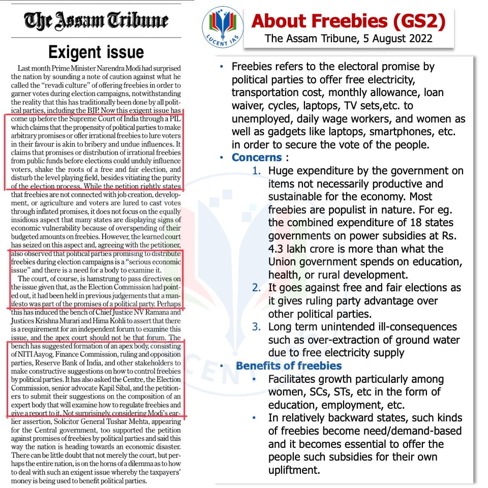 Download: Today's Assam Tribune Analysis & Current Affairs | Lucent IAS: Best APSC Coaching in Guwahati 4 The Assam Tribune Analysis_Lucent IAS_The Best APSC Coaching in Guwahati_5 August_2022