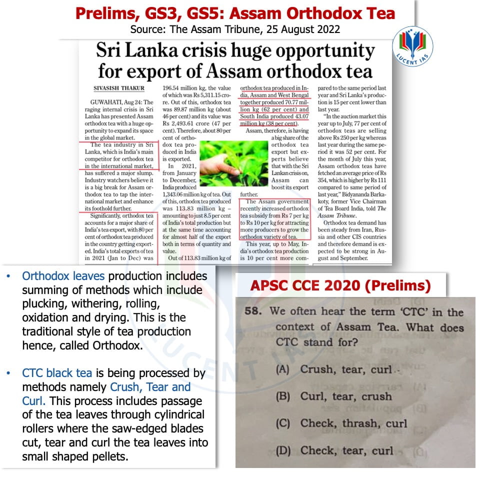 Download: APSC Current Affairs | Lucent IAS: The Best APSC Coaching Centre in Guwahati 5 APSC Current Affairs_Assam Tribune_Lucent IAS_ Best APSC Coaching Centre in Guwahati_25 August_2022