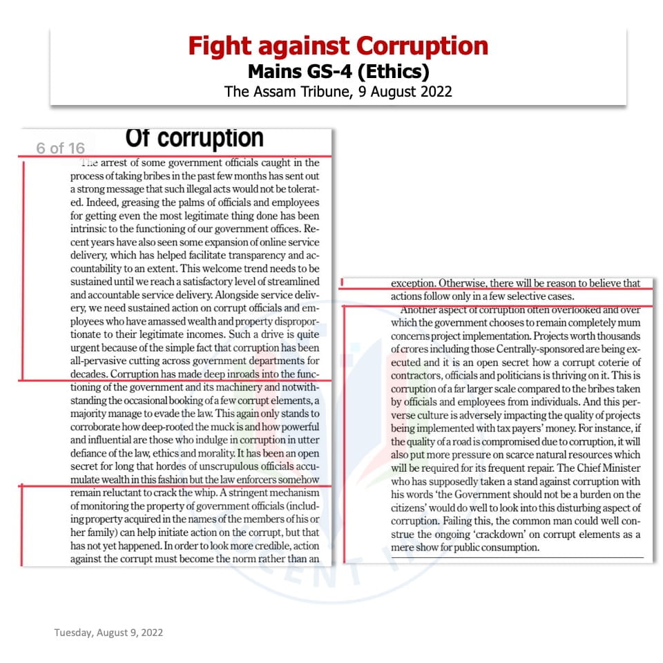 Download: Today's Assam Tribune Analysis & Current Affairs | Lucent IAS: The Best APSC Coaching in Assam 7 The Assam Tribune Analysis_Lucent IAS_The Best APSC Coaching in Assam_9 August_2022