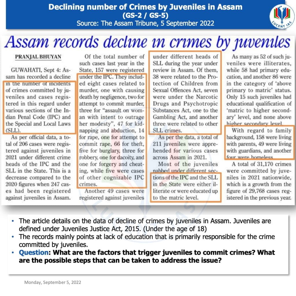 Download: APSC Current Affairs & Assam Tribune Analysis | Lucent IAS: Best APSC Coaching Online 4 APSC_Current_Affairs_Assam_Tribune_Lucent_IAS:_Best_APSC_Coaching_Online_5 September_2022
