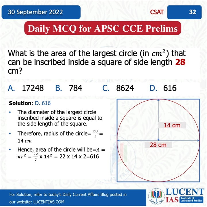 CSAT_for_APSC_Prelims_Compiled by_Lucent_IAS:_Best_Online_&_Offline_Coaching_Center_For_APSC_And_UPSC_In_Assam 29 September_2022