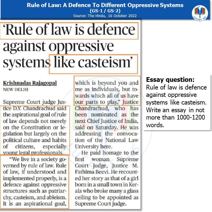 APSC_Current_Affairs_The_Hindu_Analysis_Lucent_IAS:_Best_APSC_&_UPSC_Coaching_Institute_For_Online_&_Offline_Classes_In_Guwahati_Assam 16 & 17 October_2022