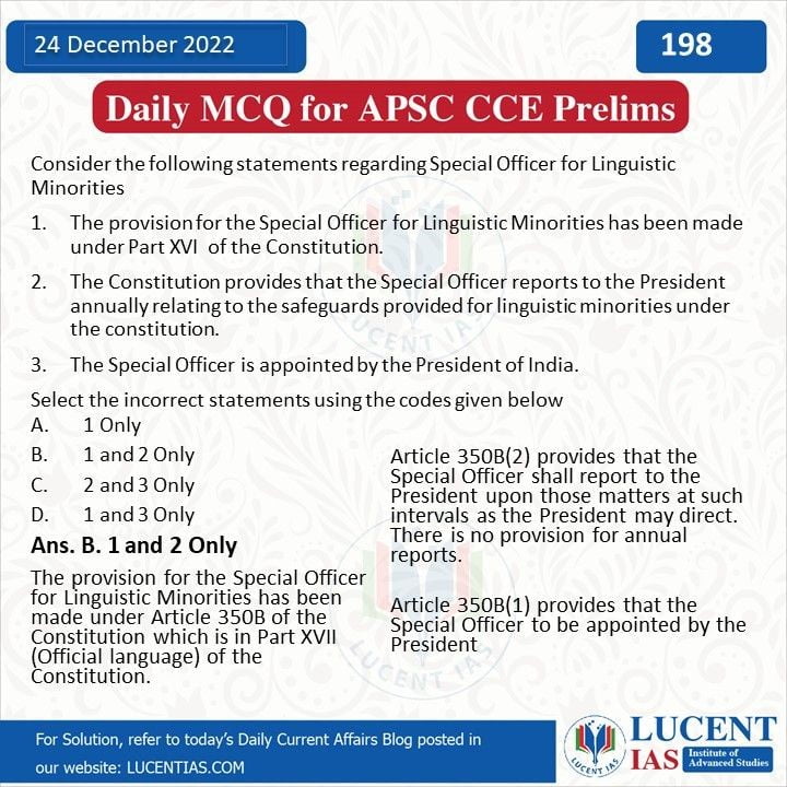 MCQ_for_APSC_Prelims_Compiled_by_Lucent_IAS:_Best_Coaching_Institute_For_APSC_&_UPSC_In_Guwahati_24_December_2022