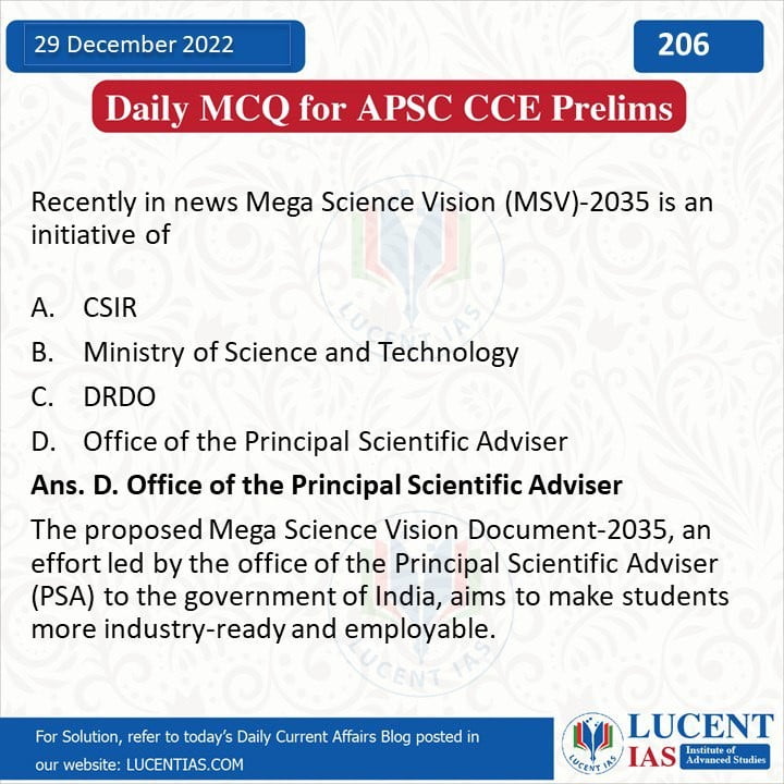 MCQ_for_APSC_UPSC_Prelims_Compiled_by_Lucent_IAS:_Best_APSC_&_UPSC_Coaching_Center_In_Guwahati_Assam_30_December_2022