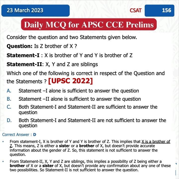CSAT_for_APSC_UPSC_Prelims_Compiled by_Lucent_IAS:_Best_APSC_UPSC_Coaching_Institute_In_Guwahati_27_March_2023