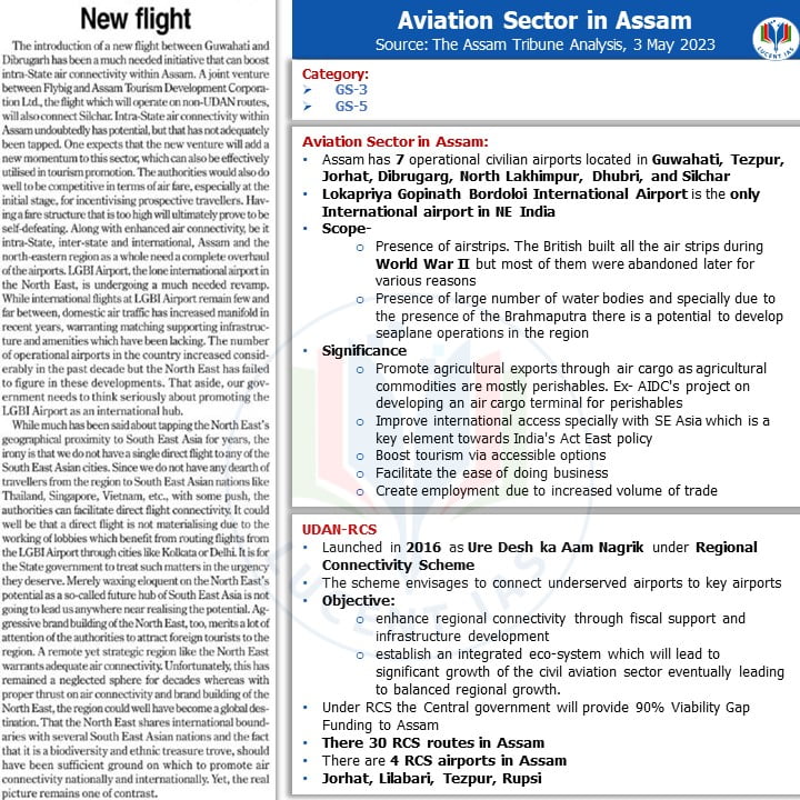 APSC_UPSC_Current_Affairs_Assam_Tribune_Analysis_Lucent_IAS:_Best_APSC_Coaching_Institute_In_Guwahati_3_May_2023