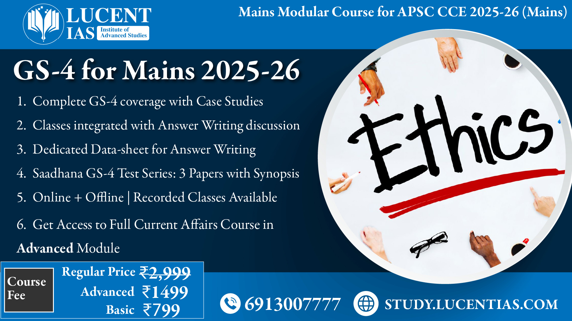 Mains Tattva | APSC CCE Mains Course 2025-2026 5 APSC Mains GS 4 Ethics and Integrity Module
